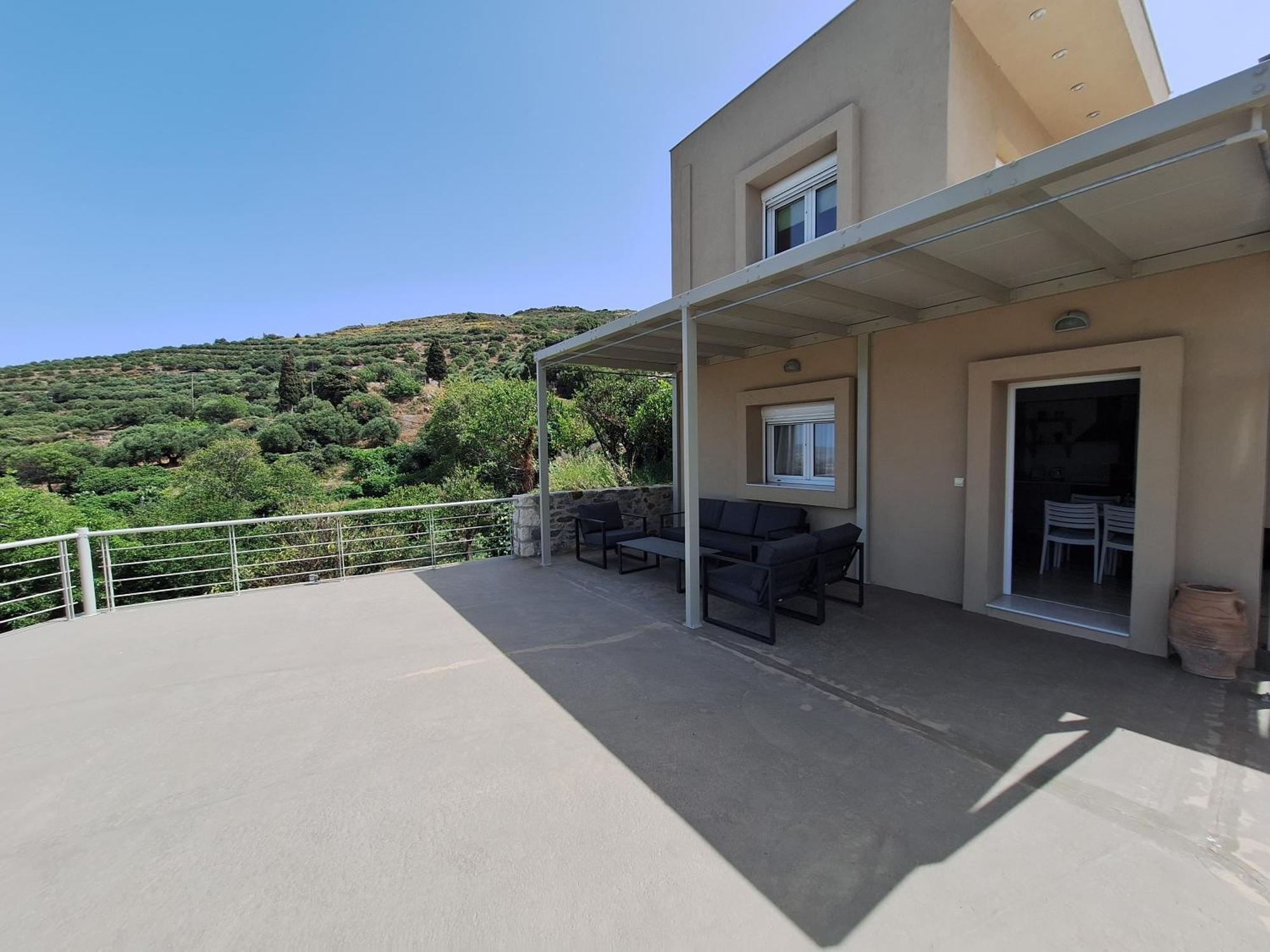 Villa Irini - Cretan Luxury Villa With Amazing View Paraspori  ภายนอก รูปภาพ