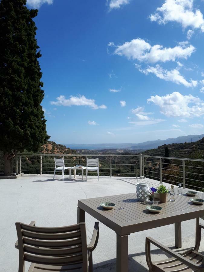 Villa Irini - Cretan Luxury Villa With Amazing View Paraspori  ภายนอก รูปภาพ