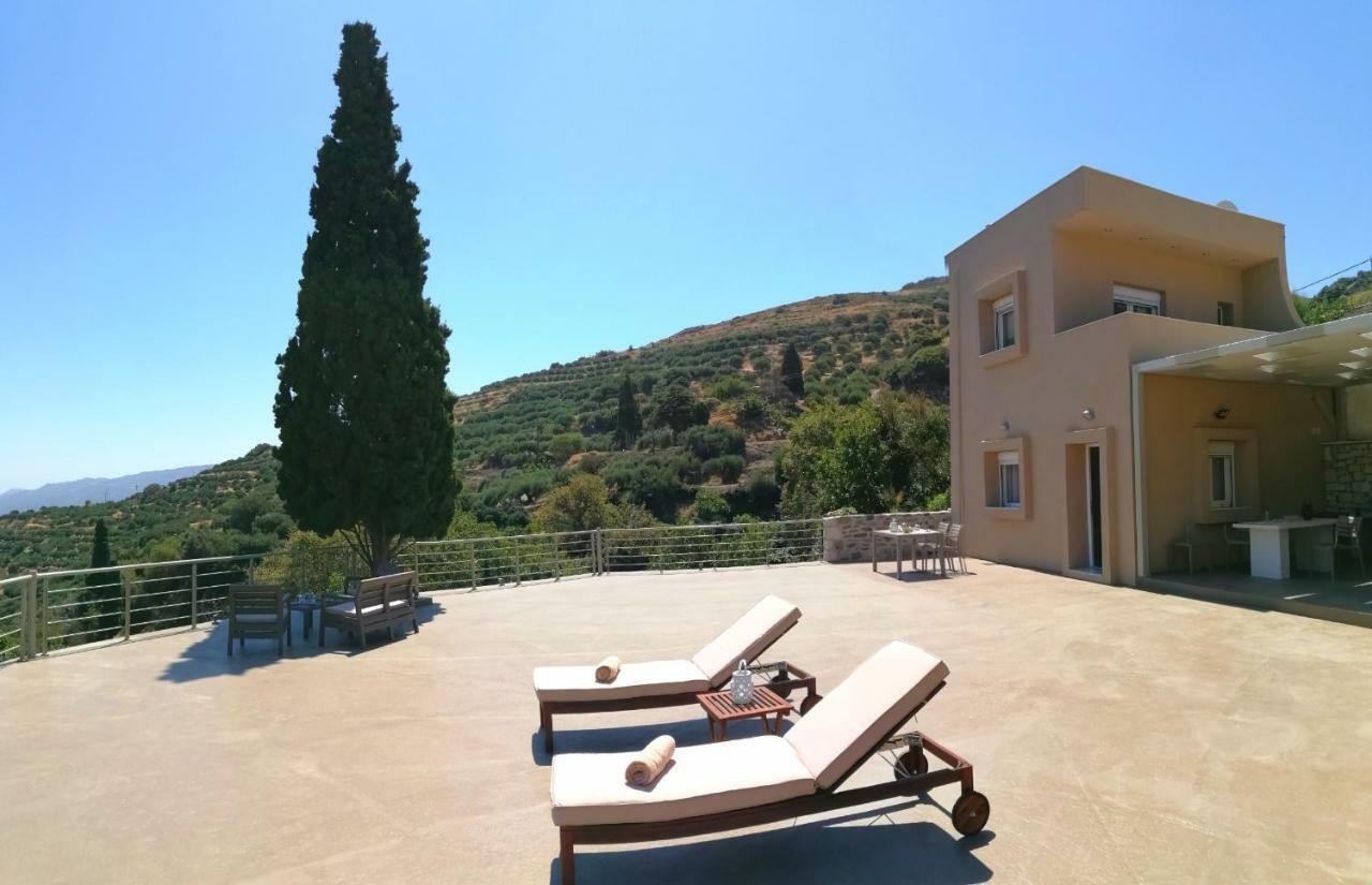 Villa Irini - Cretan Luxury Villa With Amazing View Paraspori  ภายนอก รูปภาพ
