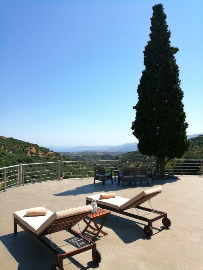 Villa Irini - Cretan Luxury Villa With Amazing View Paraspori  ภายนอก รูปภาพ