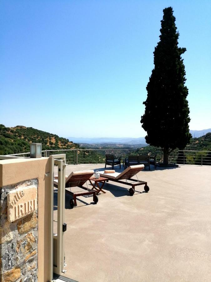 Villa Irini - Cretan Luxury Villa With Amazing View Paraspori  ภายนอก รูปภาพ